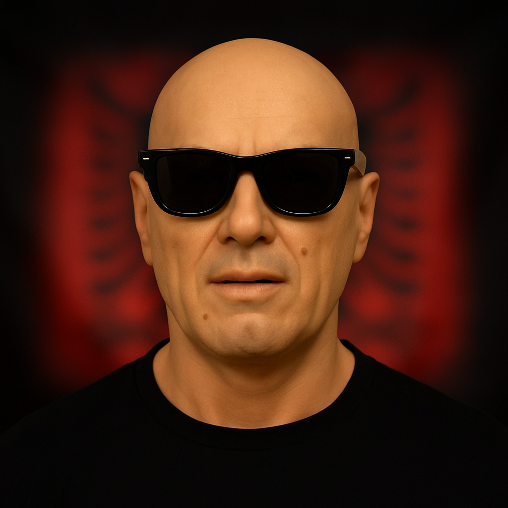 M5 : Masque réaliste d'homme blanc – 35 ans aux cheveux clairs