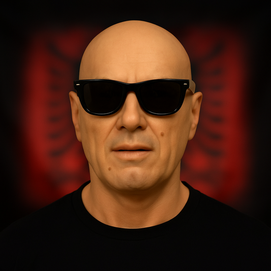 M5 : Masque réaliste d'homme blanc – 35 ans aux cheveux clairs